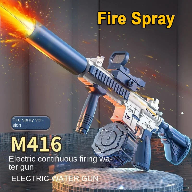 Electric Water Gun M416 Pistol Shooting Lighting Toy Gun