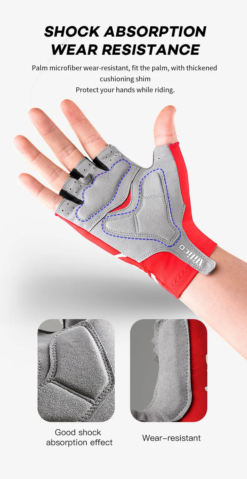 Breaking Wind Cycling Half Finger Gloves
