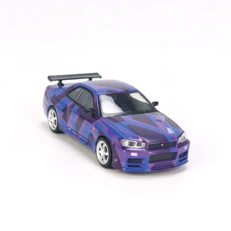 MINIGT 1/64 Nissan Skyline GT-R (R34) V-Spec II Alloy Car Model