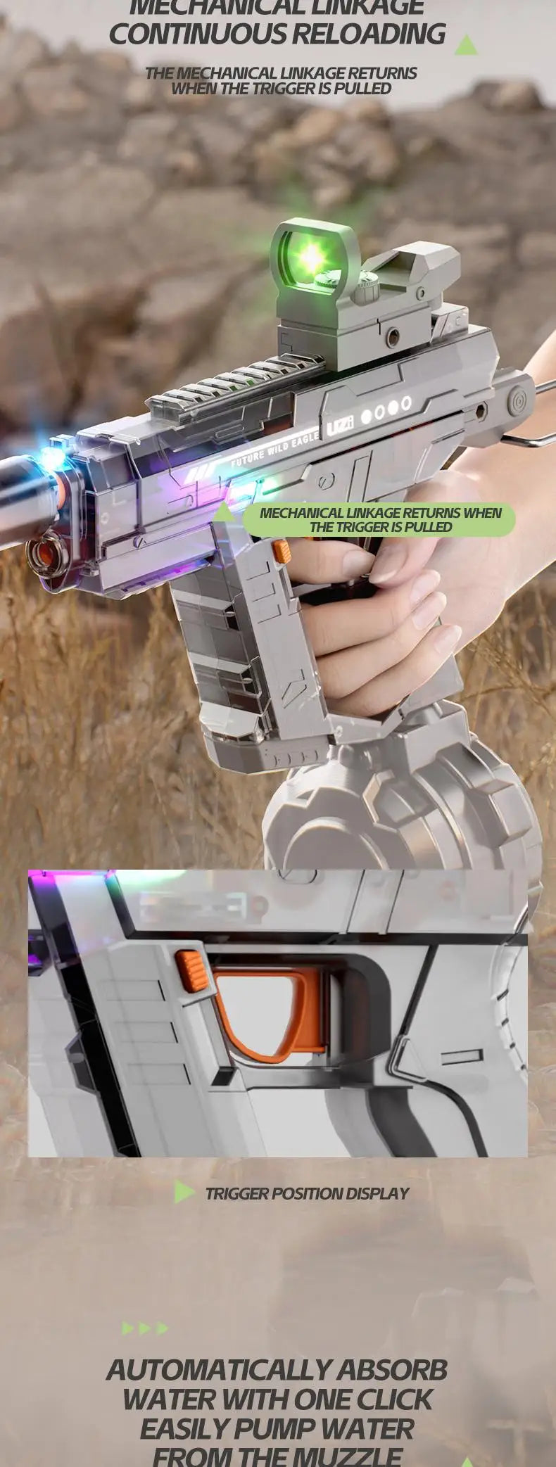 UZI Electric Water Gun Toys