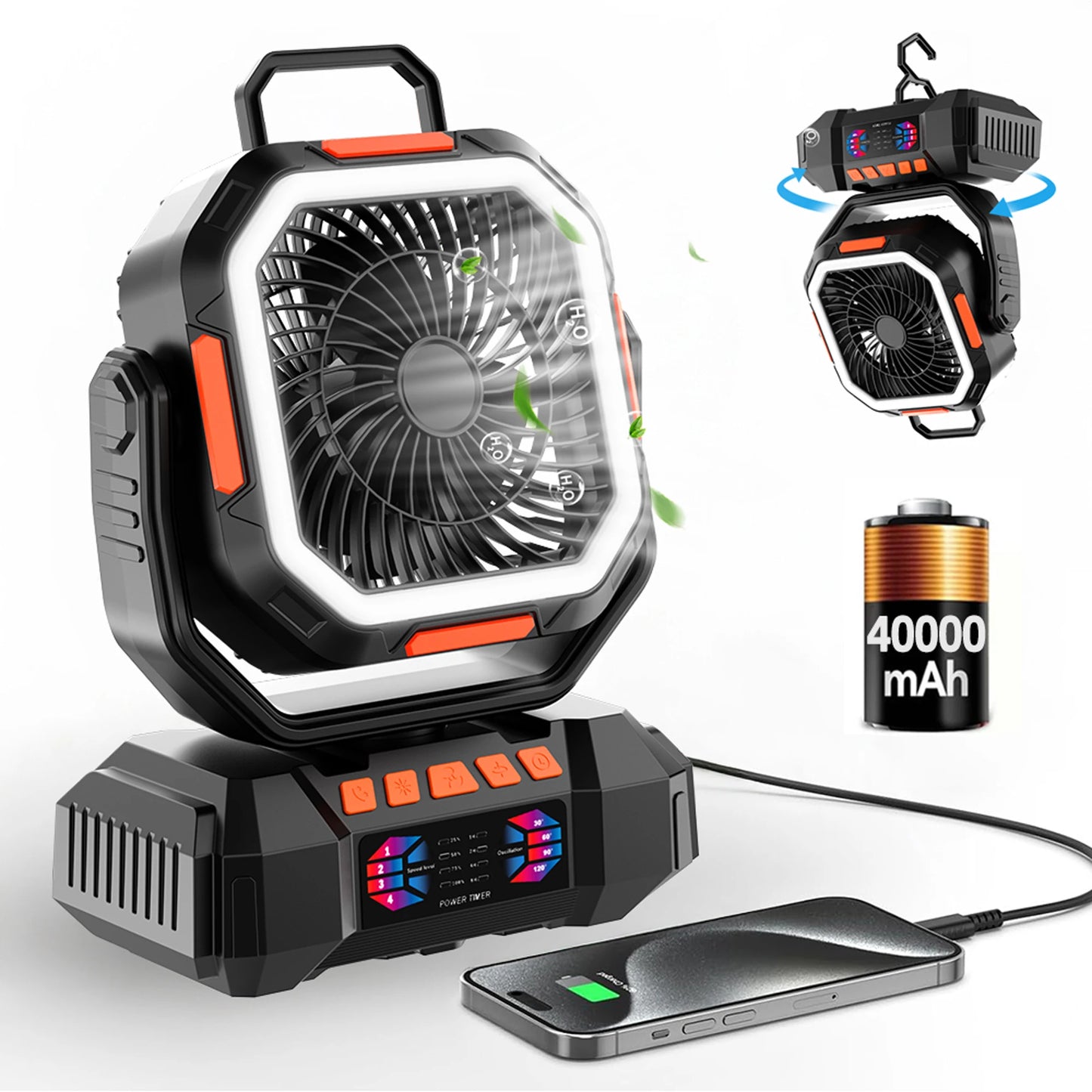 Camping Fan 40000mAh Battery Powered Fan