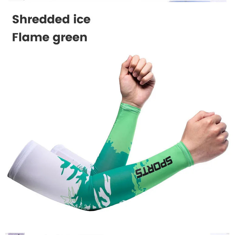 2Pcs Cool Men Sport Cycling Running Bicycle Uv Sun Protection