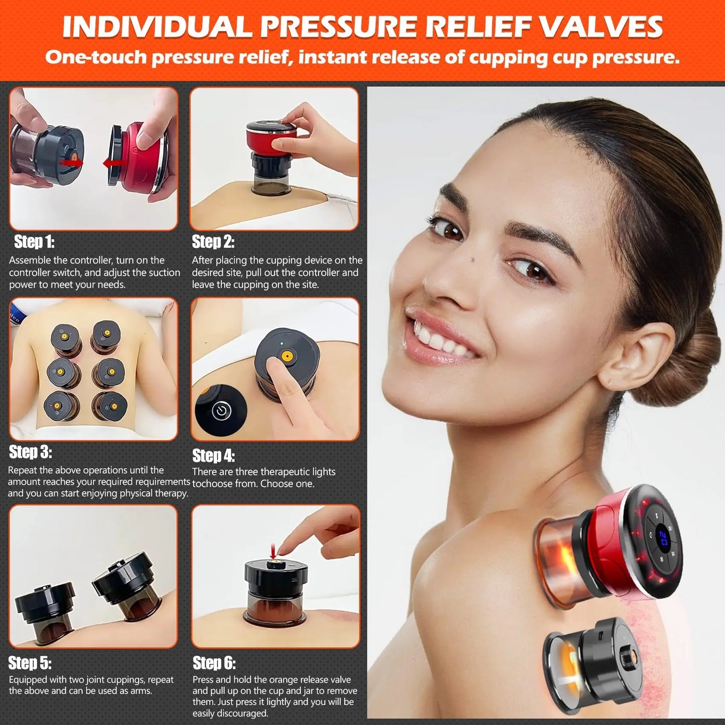 8 Cups Electric Cupping Massager