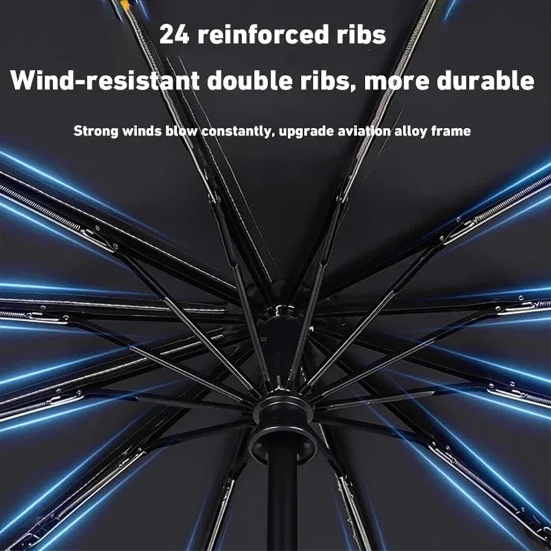 Xiaomi 24 Bone solid color automatic Umbrella