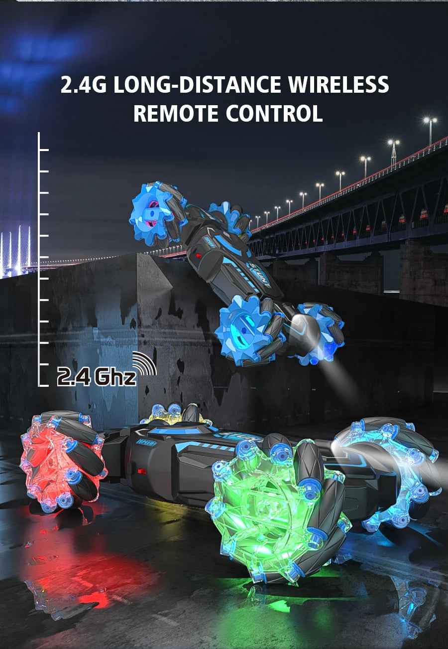 4WD RC stunt car rotation drift 2.4G wireless remote control car