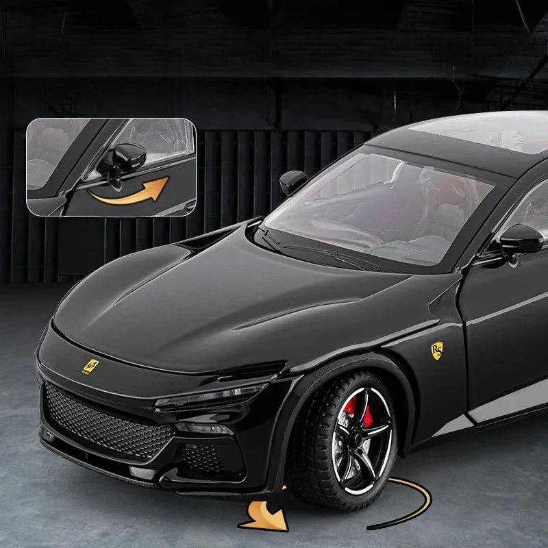1: 22 pull FVU simulation alloy sports car model