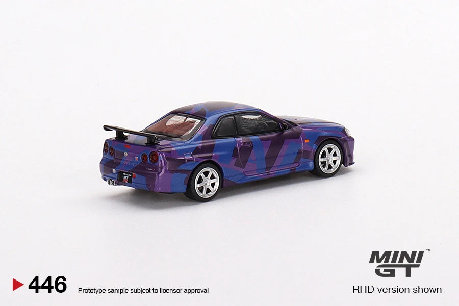 MINIGT 1/64 Nissan Skyline GT-R (R34) V-Spec II Alloy Car Model
