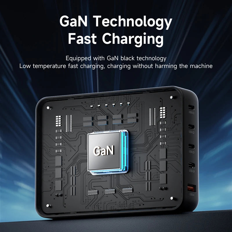Hagibis 240W USB C Charger 5 Ports GaN 140W PD3.1