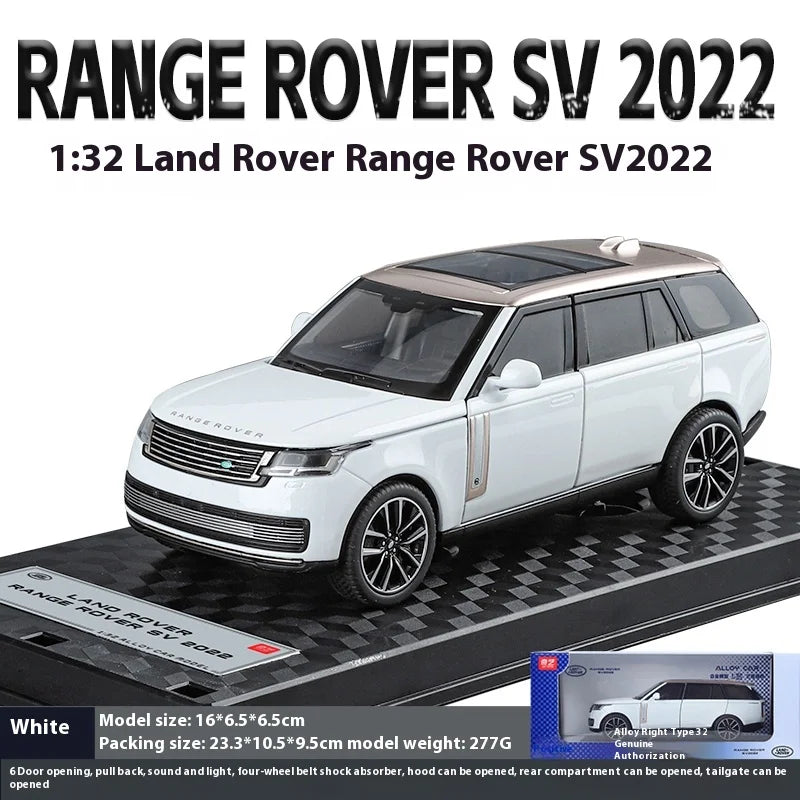 1:32 Land Rover Range Rover SV2022 SUV Diecast Alloy Model