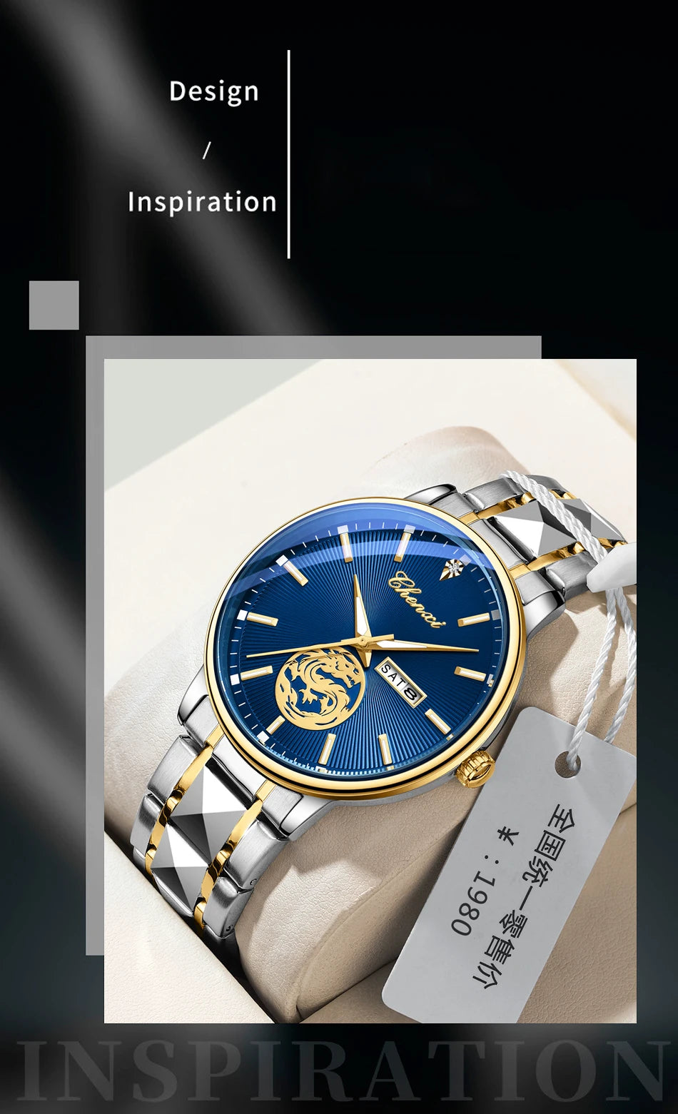 CHENXI Business Luxury Men Watches Quartz Stainless Steel Wrsitwatches