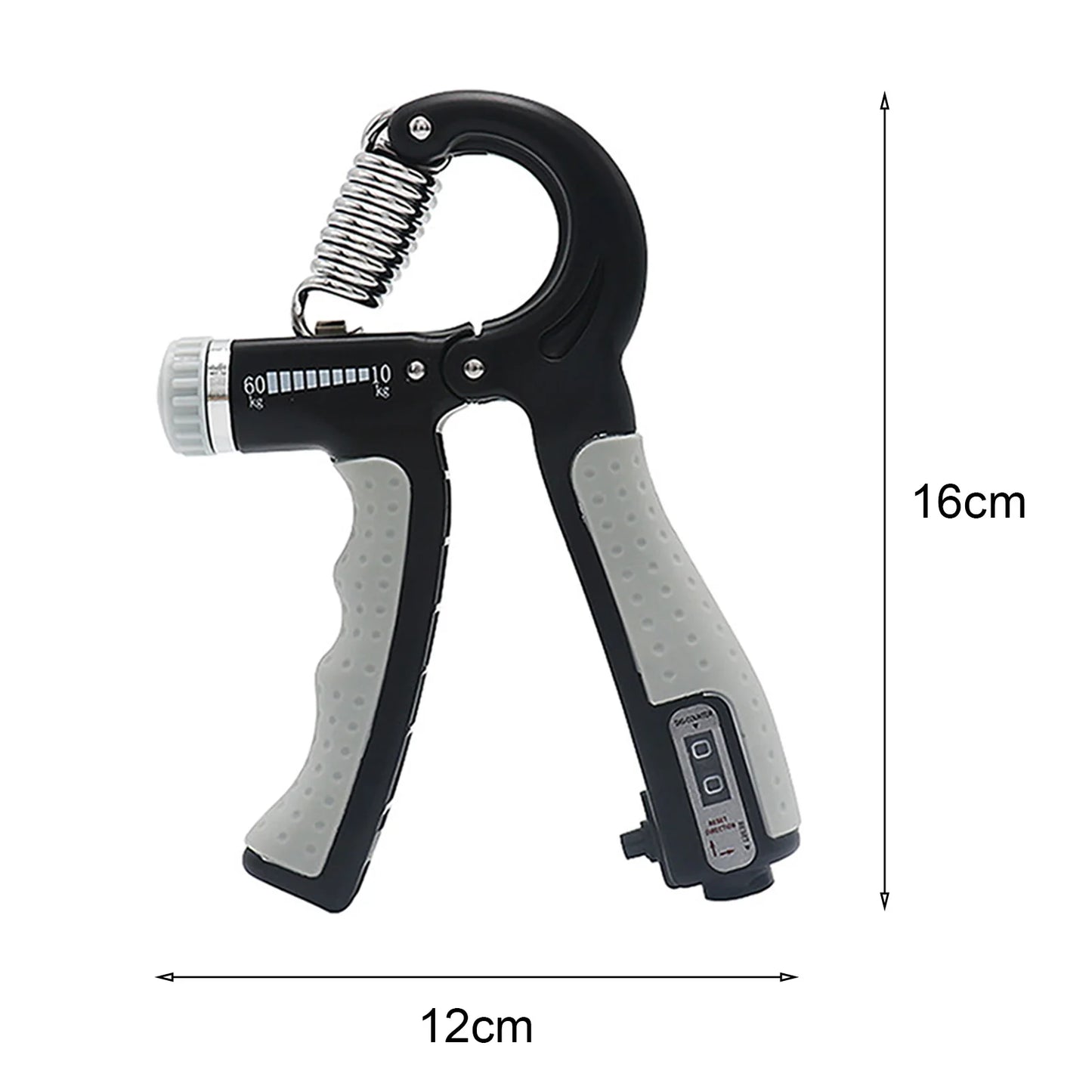 1Pc Hand Gripper with Counter R-Shape Non-slip ABS Hand Gripper