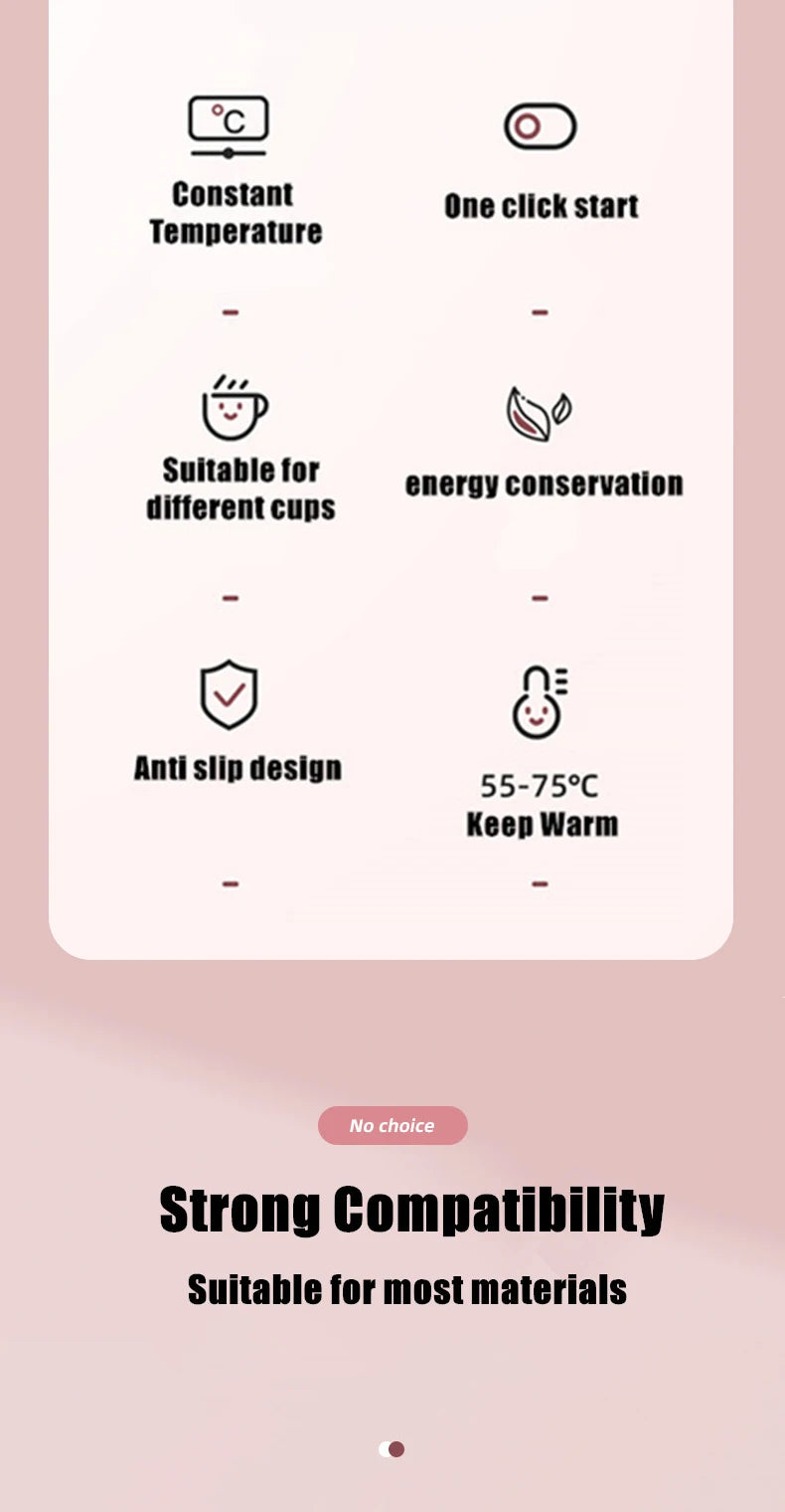 1PC Thermostatic Heating Coaster