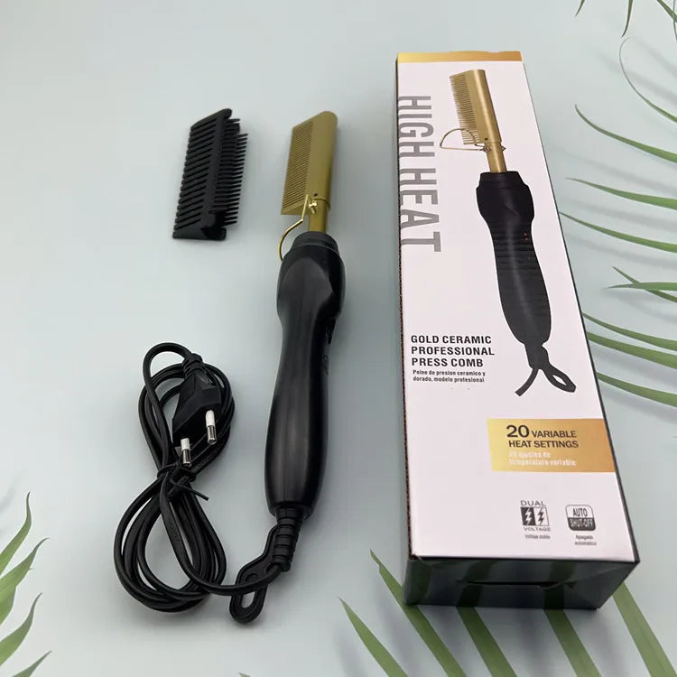 Hot Comb Hair Straightener Brush Hot Comb