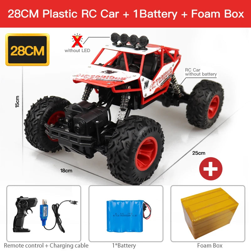 ZWN 1:12 / 1:16 4WD RC Car With Led Lights 2.4G Radio Remote Control Cars Buggy