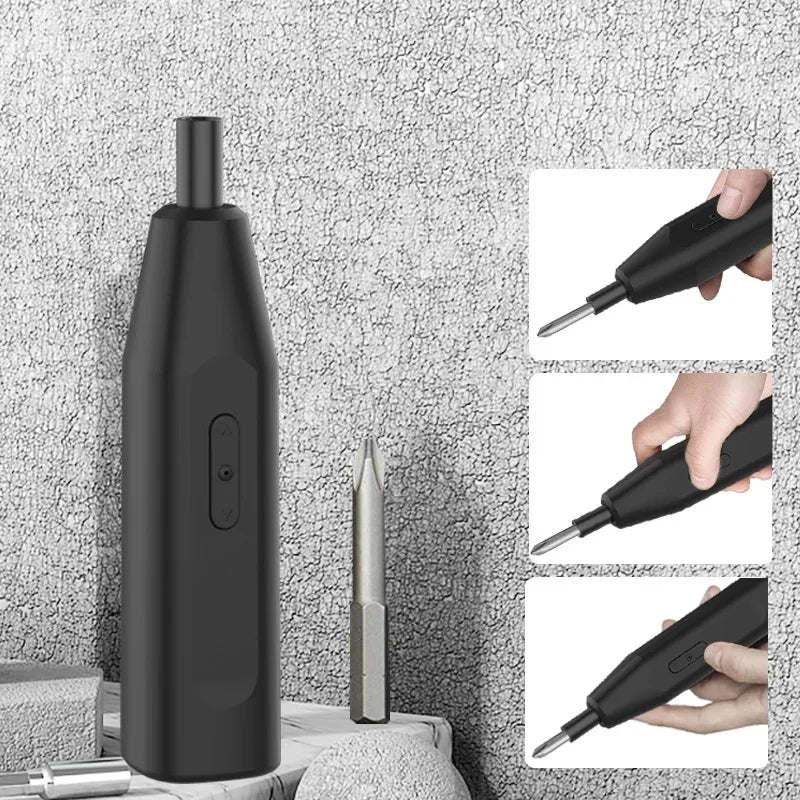 13pcs Compact 3.6V USB-Rechargeable Cordless Screwdriver