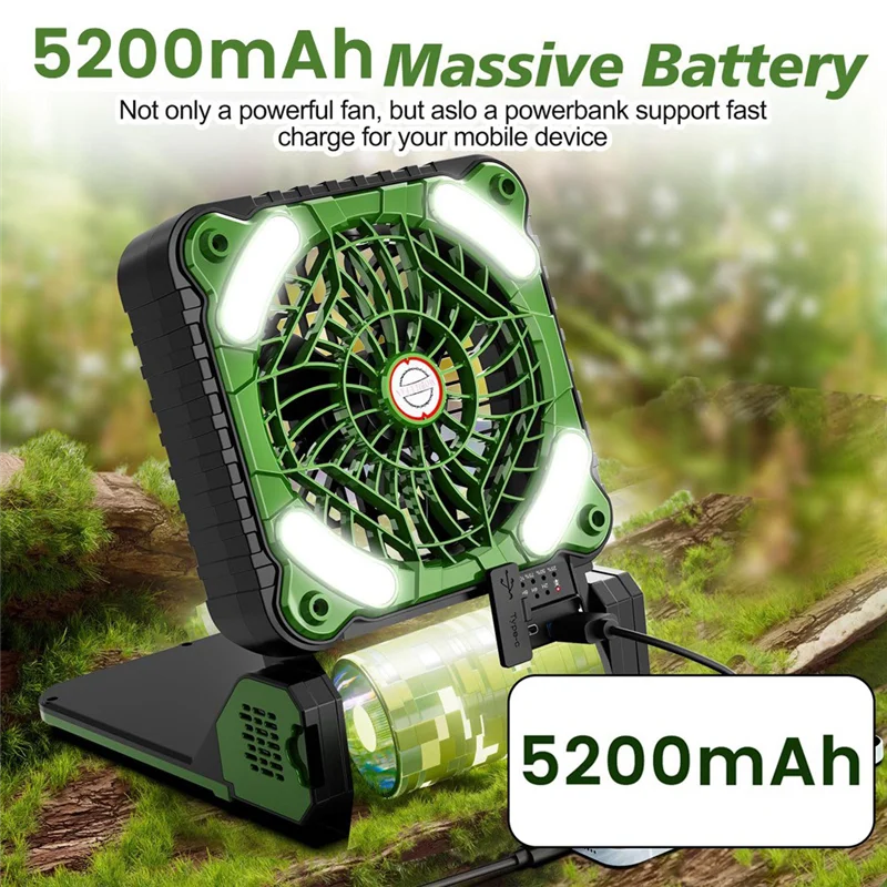 Solar Powered Camping Fan