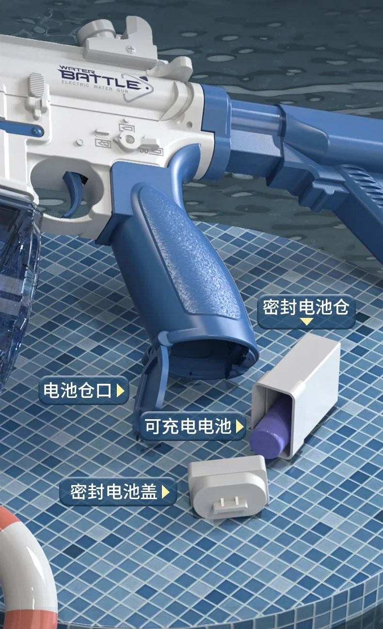 Electric Water Gun M416 Pistol Shooting Lighting Toy Gun