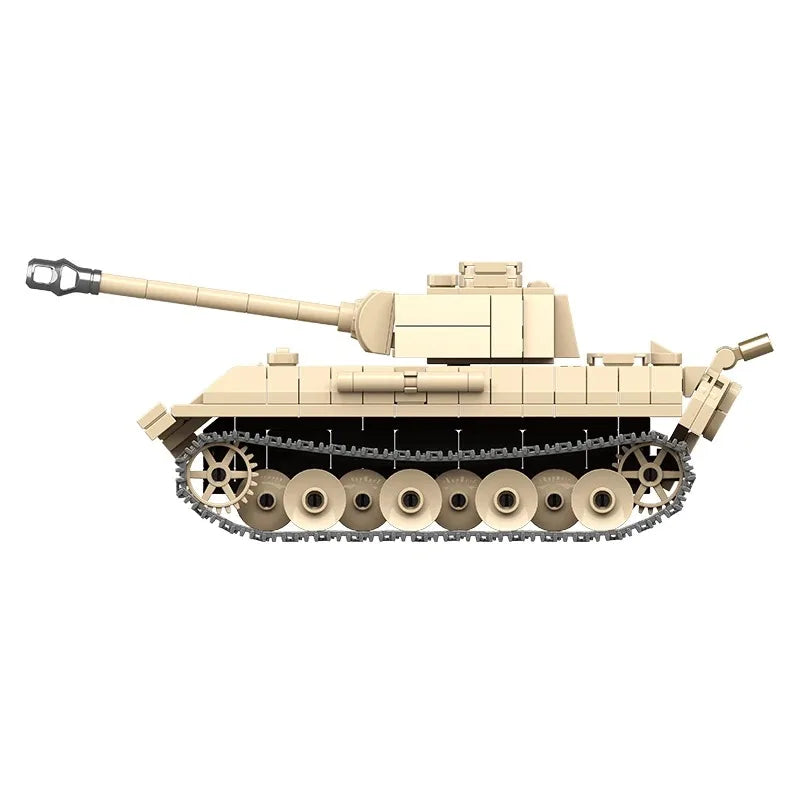 Ww2 Military World War German Leopard Medium Tank Building Blocks Bricks
