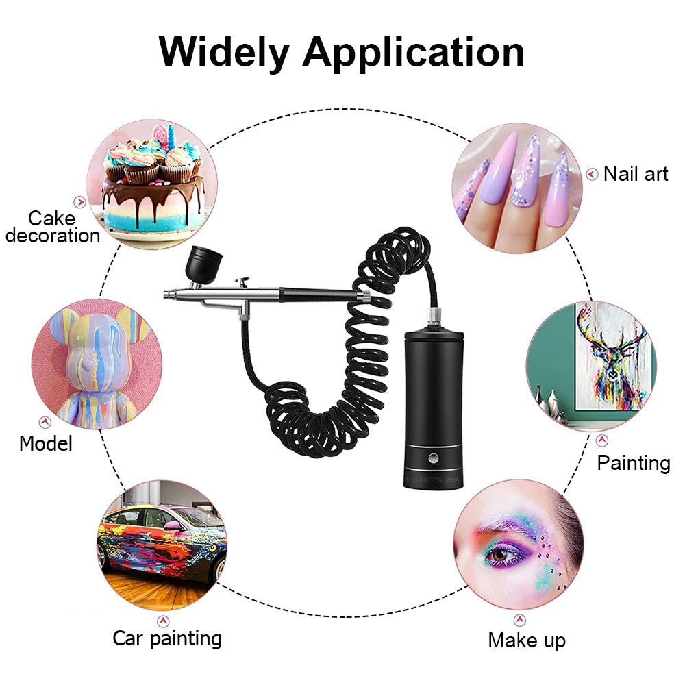 Airbrush Nail With Compressor Portable Air Brush