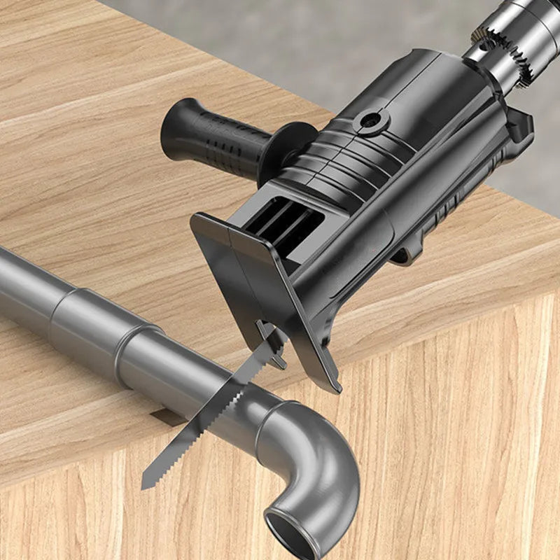 Electric Drill Modified To Reciprocating Saw