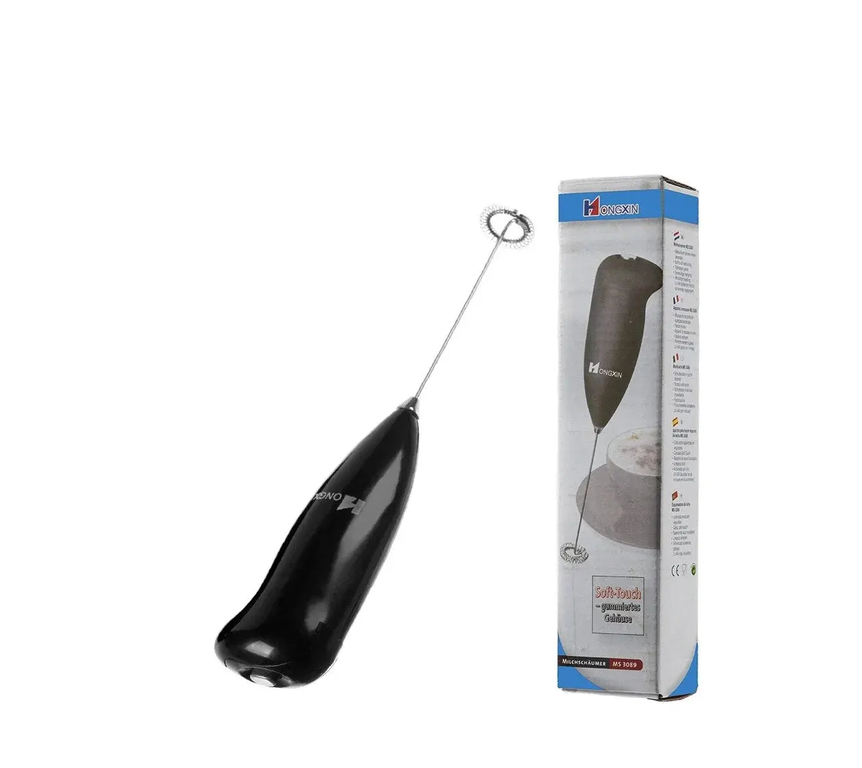 Electric Milk Frother Handheld Mixer Coffee Foamer Egg Beater Cappuccino Stirrer