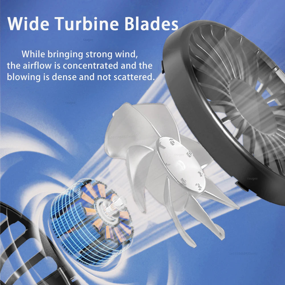 Portable Clip Fan Rechargeable Desktop Fan