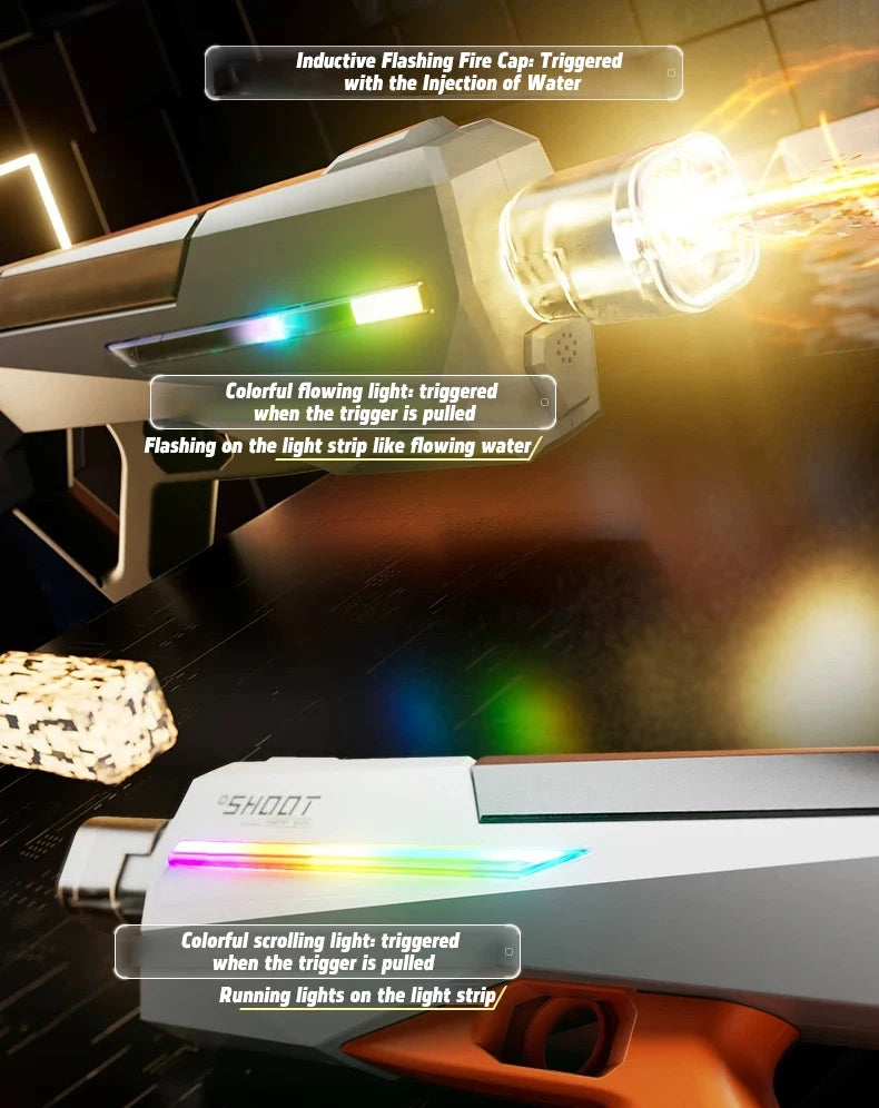 Cool Lights Electric Continuous Fire Water Gun