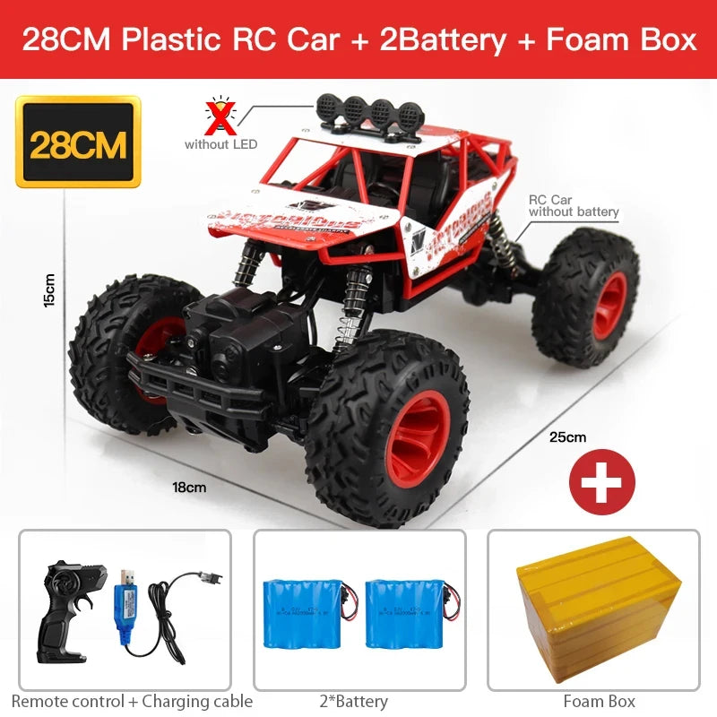 ZWN 1:12 / 1:16 4WD RC Car With Led Lights 2.4G Radio Remote Control Cars Buggy