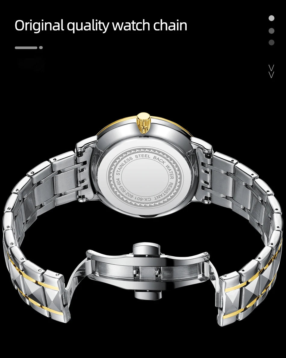 CHENXI Business Luxury Men Watches Quartz Stainless Steel Wrsitwatches