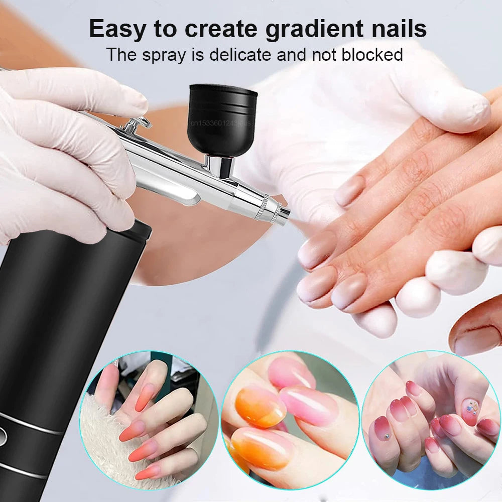 Airbrush Nail With Compressor Portable Air Brush
