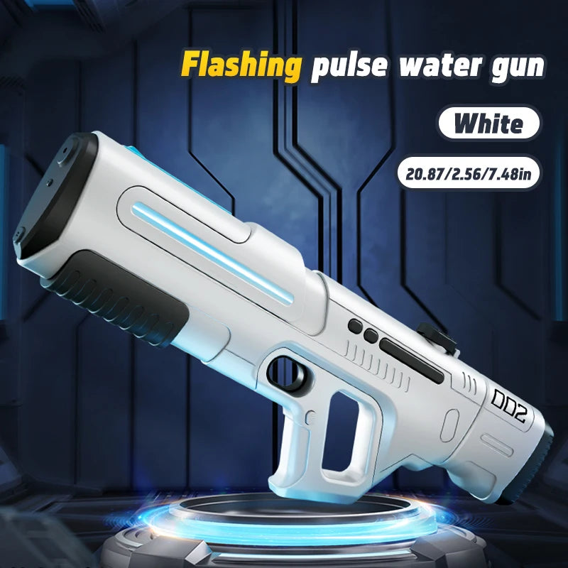 Pulse Electric Continuous Firing Water Gun Powerful Water Spray Laser Toy Gun