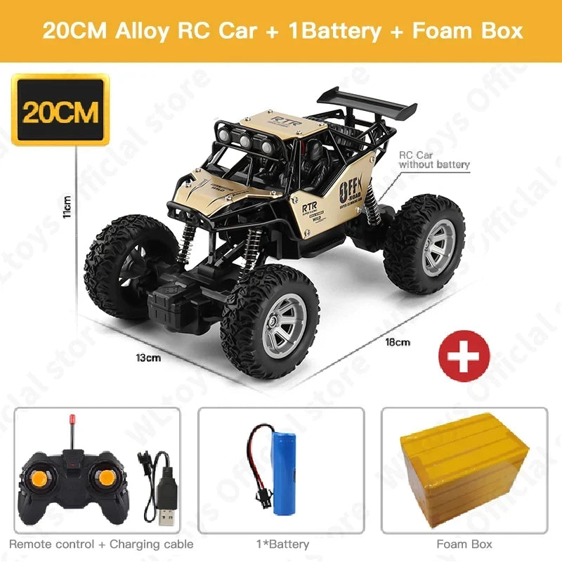 ZWN 1:12 / 1:16 4WD RC Car With Led Lights 2.4G Radio Remote Control Cars Buggy