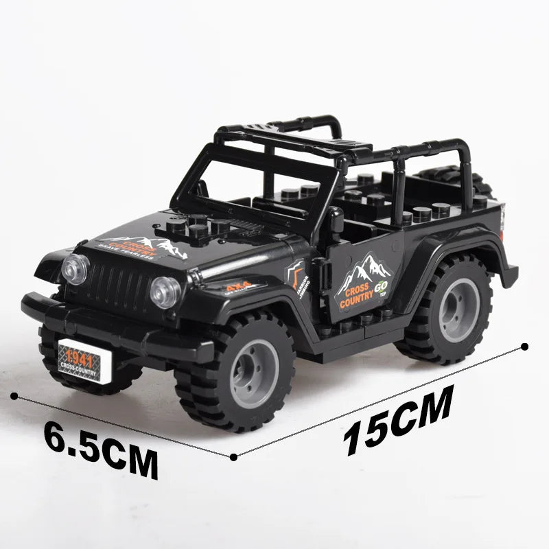 WW2 Military Armored Off Road Vehicle Building Blocks Army Vehicle