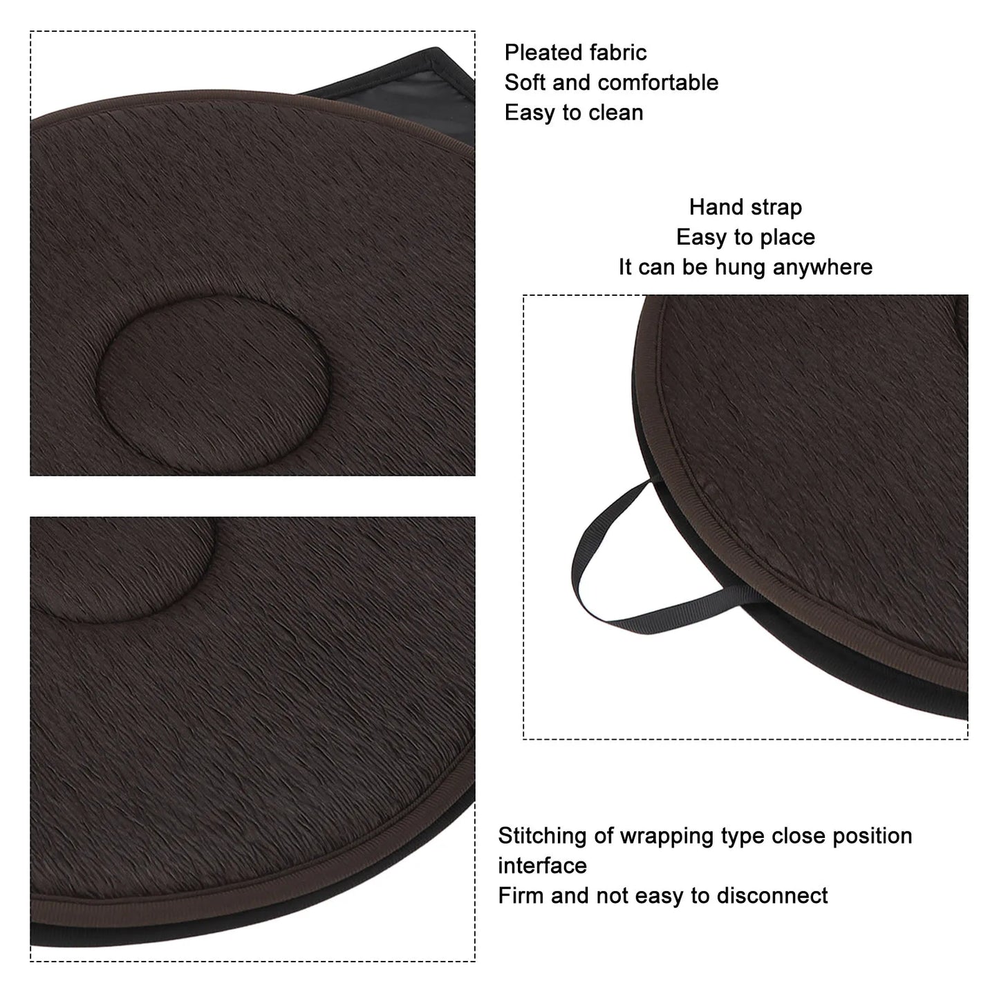 Black Swivel Seat Cushion