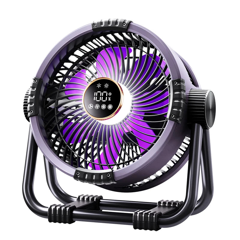 Camping Fan 20000mAh Rechargeable Portable Outdoor Camping Fan