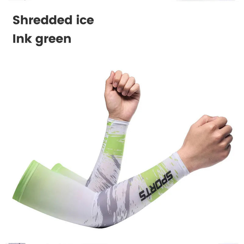 2Pcs Cool Men Sport Cycling Running Bicycle Uv Sun Protection