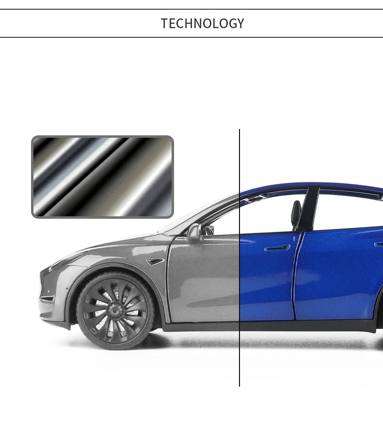 1/24 Scale Model Y Diecast Alloy Toys Models Car
