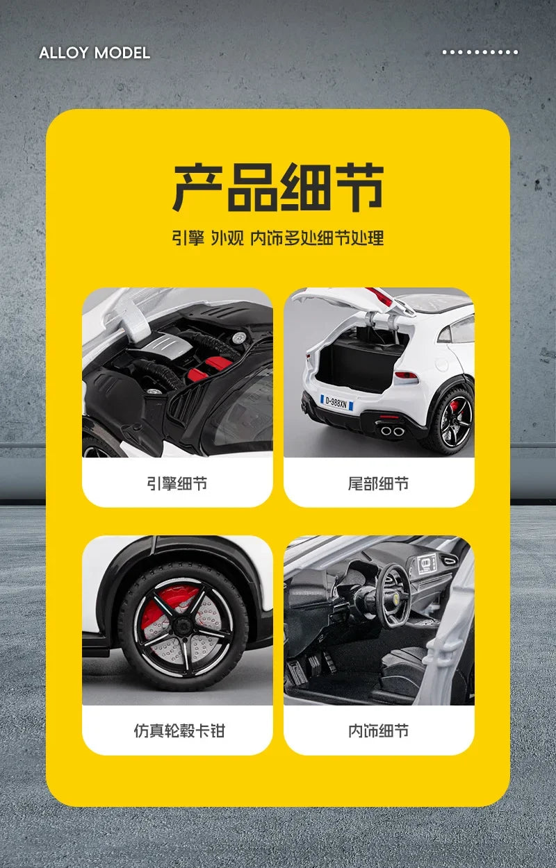 1: 22 pull FVU simulation alloy sports car model