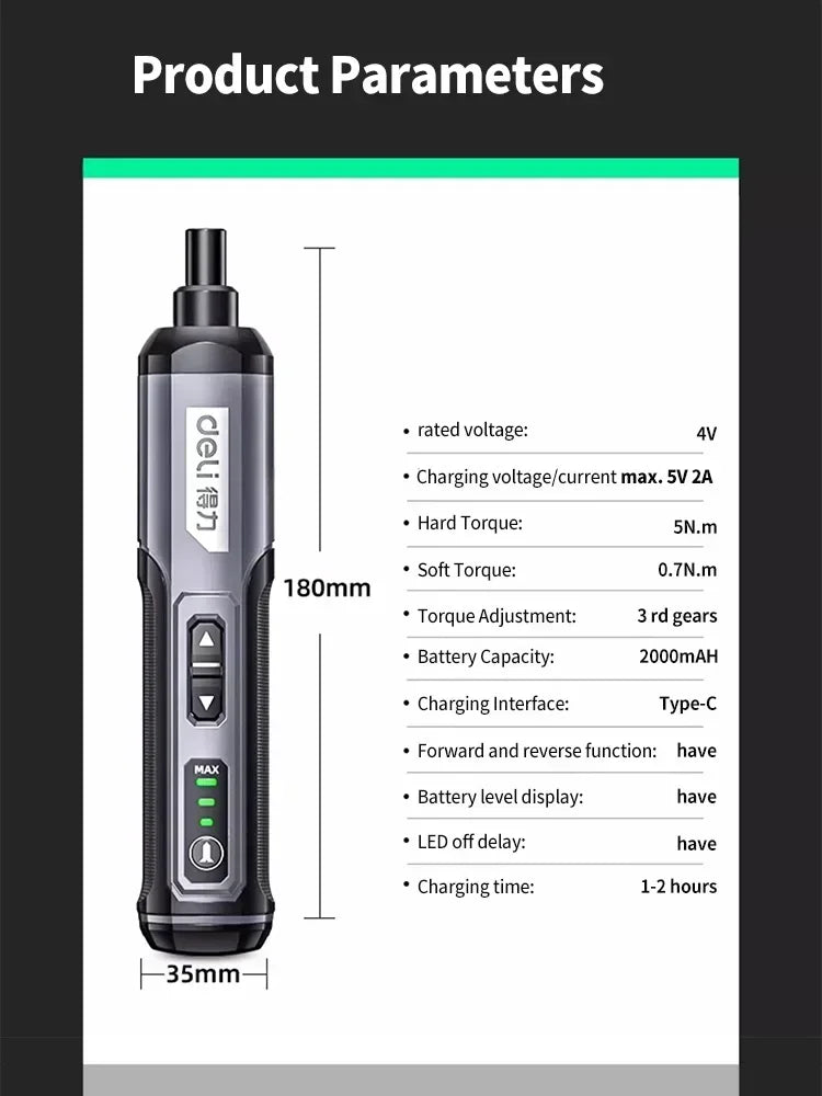 Cordless Electric Screwdriver