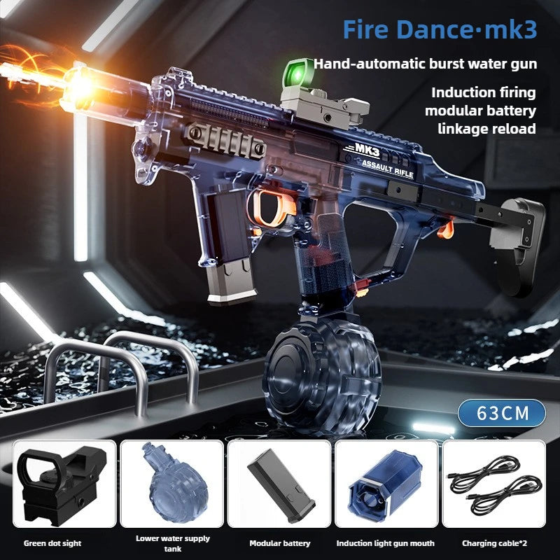 MK3 Simulation Shooting Flames Electric Water Gun