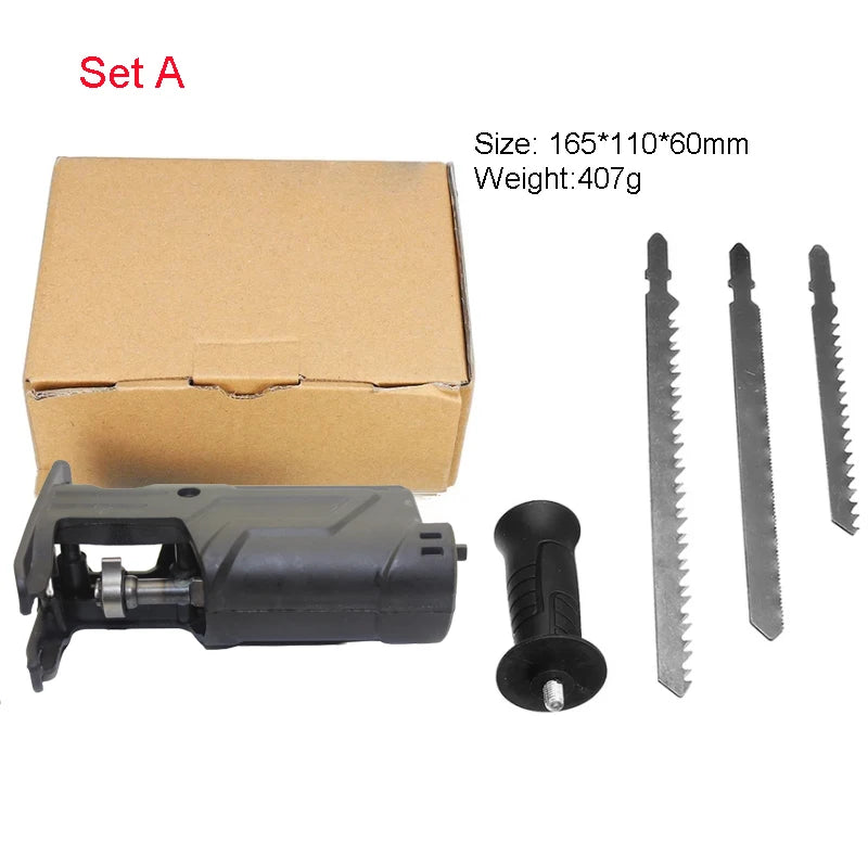 Electric Drill Modified To Reciprocating Saw