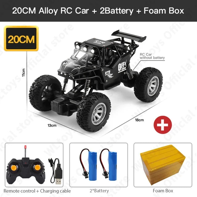 ZWN 1:12 / 1:16 4WD RC Car With Led Lights 2.4G Radio Remote Control Cars Buggy