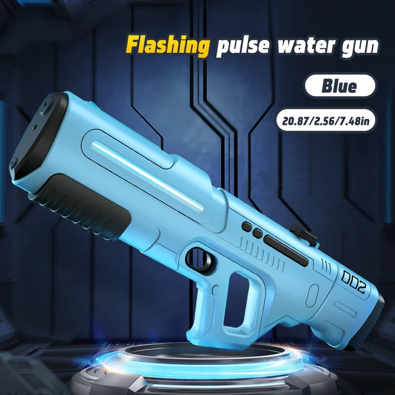 Pulse Electric Continuous Firing Water Gun Powerful Water Spray Laser Toy Gun