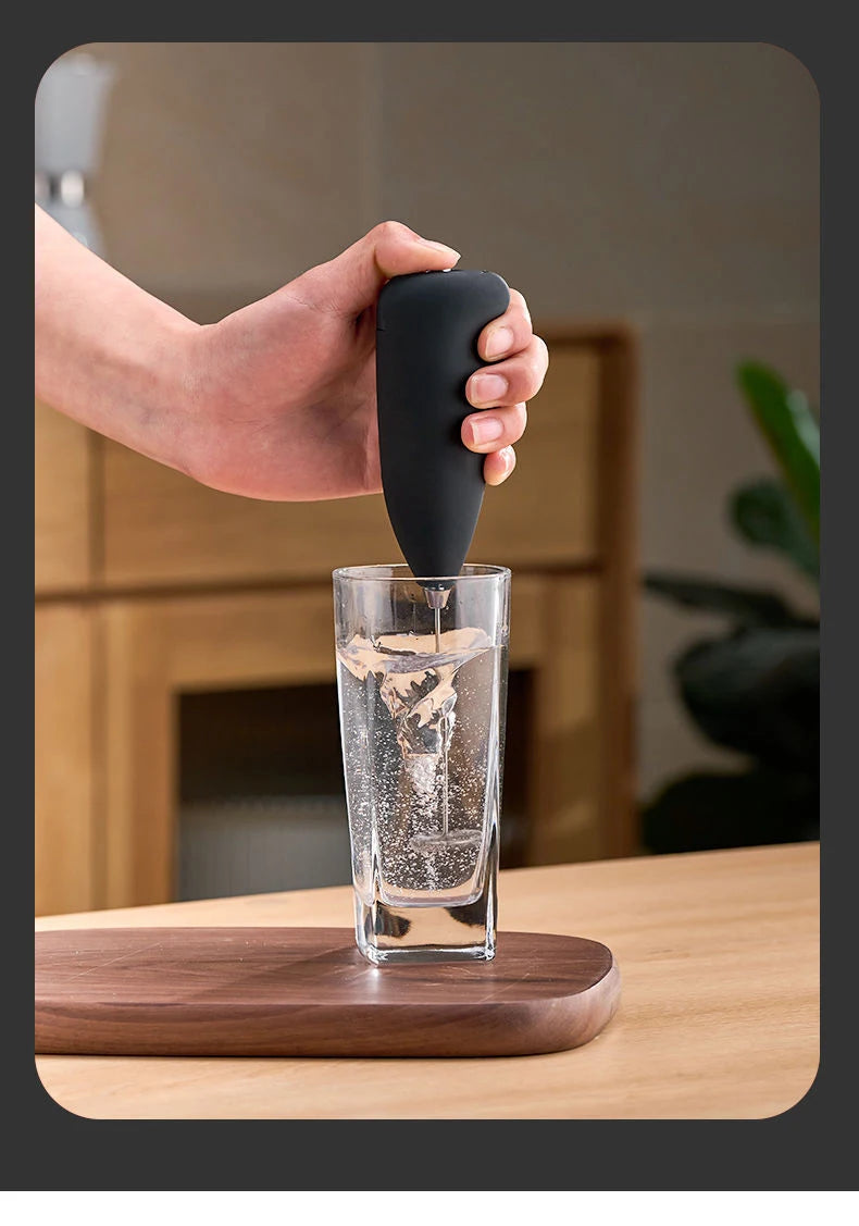 Electric Milk Frother Handheld Mixer Coffee Foamer Egg Beater Cappuccino Stirrer