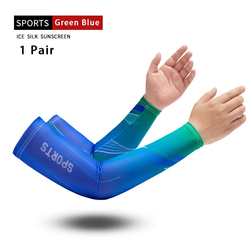 1 pair Cool Cycling Sport Cooling Arm Sleeves