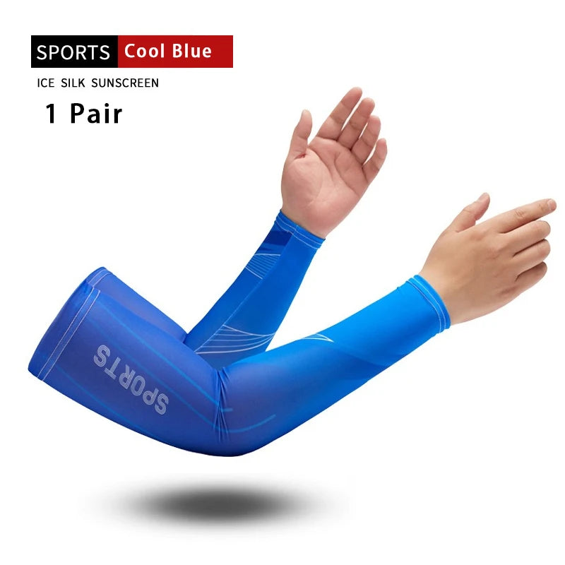 1 pair Cool Cycling Sport Cooling Arm Sleeves