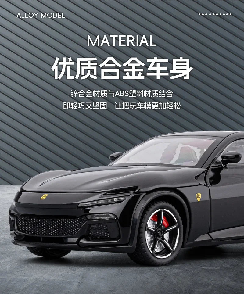 1: 22 pull FVU simulation alloy sports car model