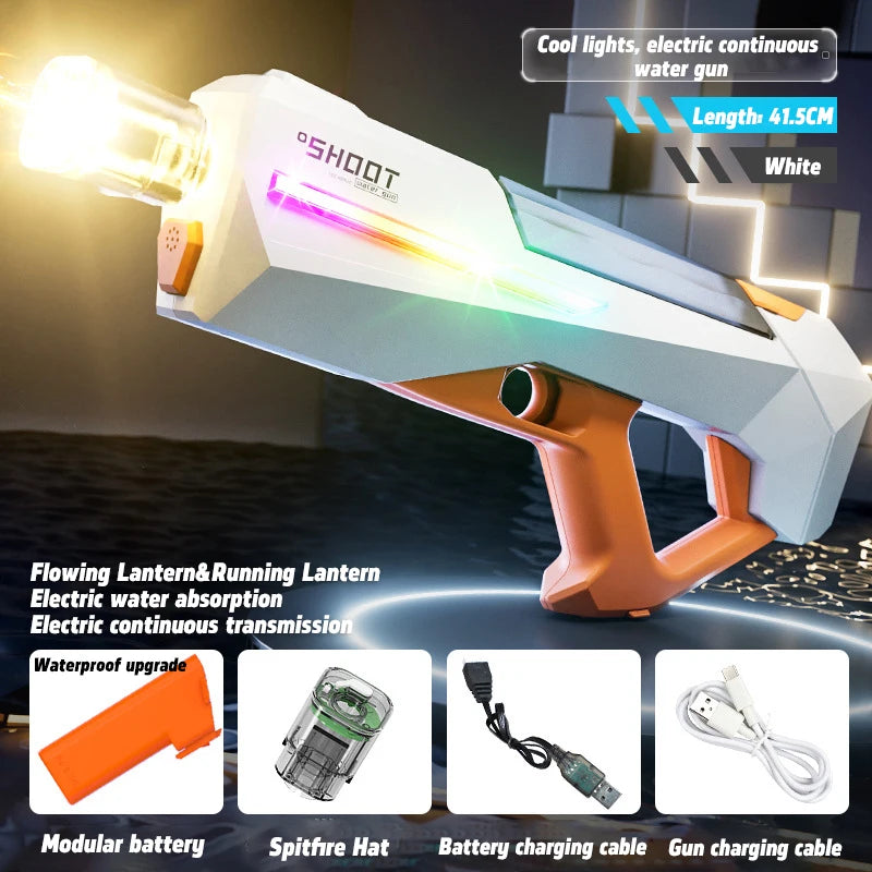 Cool Lights Electric Continuous Fire Water Gun