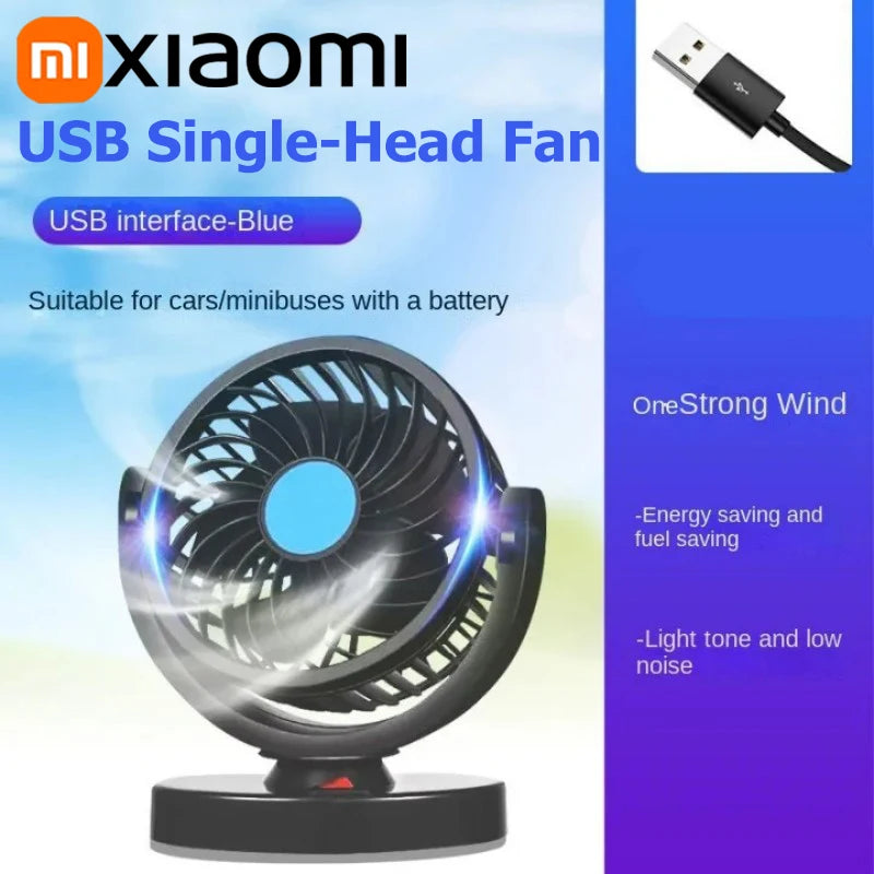 Xiaomi Car Fan 360° Adjustable 3 Head Air Fan Automotive Electric Fan