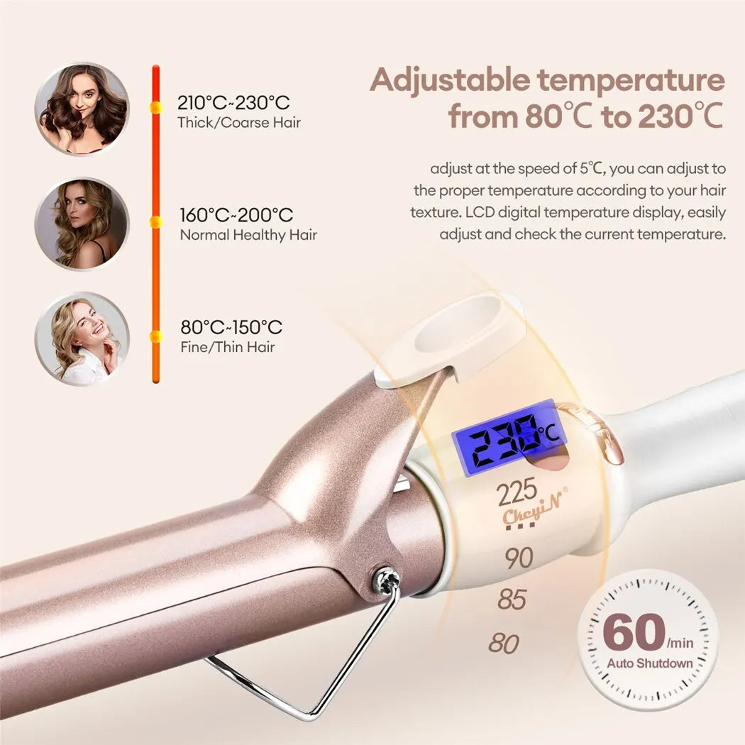 CkeyiN 32mm 38mm Electric Hair Curler